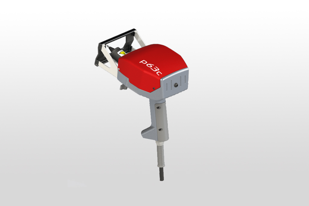 The e1 p63c portable engraving machine is particularly suited for use with heavy or oversized components.